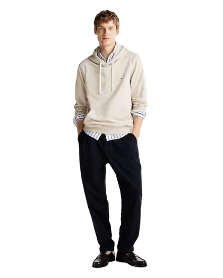 Sweat à capuche Homme ESSENTIAL TERRY HOODY Écru Chiné