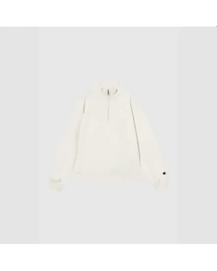 Sweat col zip Fille Beige