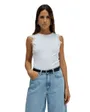Haut Femme Top Avec Application Dentelle
