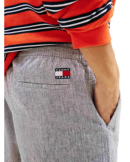 Short Homme Linen Blend Stripe