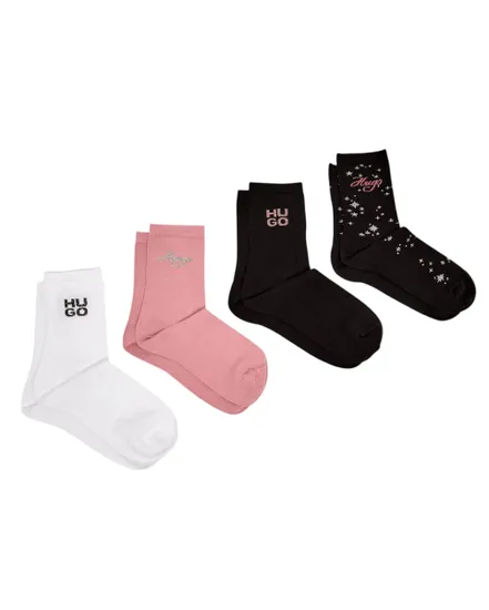 Lot de 4 paires de chaussettes Femme 4P QS GIFT SET CC W Multicolore