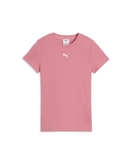 T-shirt Fille ESS ELEVATED RIB SLIM TEE G Rose
