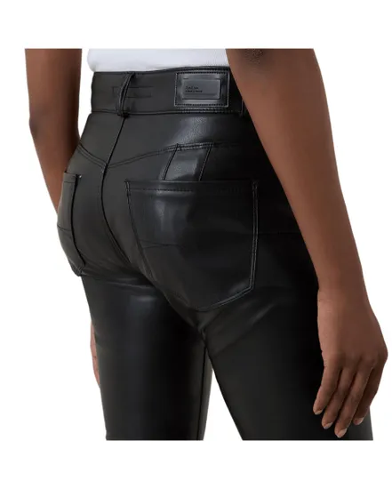 Pantalon Femme DESTINY CROPPED SKINNY IN BLACK PU Noir