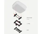 Kit de fixation pour panier arrière GTA 2 Noir