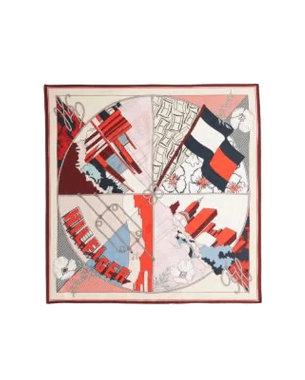 Foulard Homme Flag Floral Silk