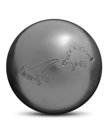 Jeu de 3 boules de pétanque JUNIOR INOX DINO Argent