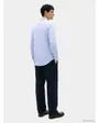 Chemise Homme PERFORMANCE STRIPE PIQUE OXFORD Bleu