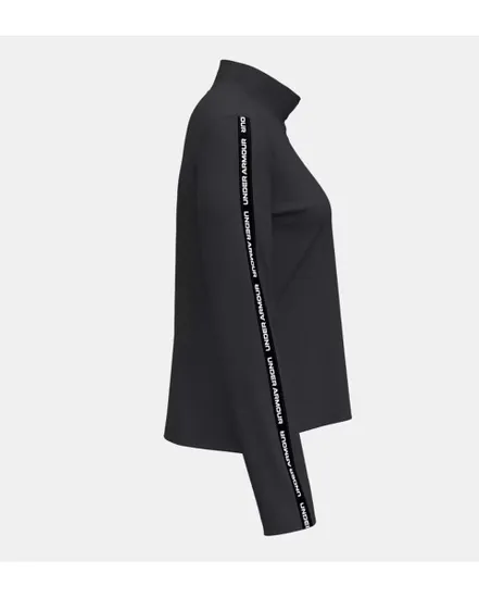 Haut d'entrainement Femme UA TECH WM TAPE HALF ZIP Noir