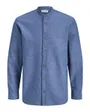 Chemise Homme Lin Blend Col Mandarin