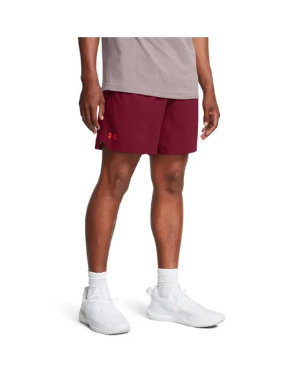 Short Homme UA VANISH WOVEN 6IN SHORTS Bordeaux