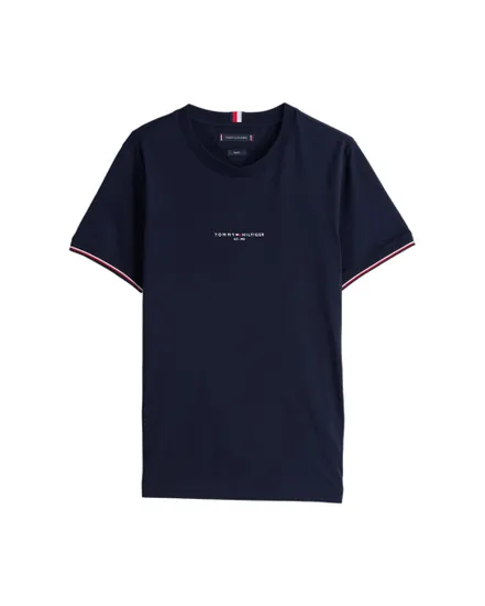 T-shirt col rond Homme TOMMY LOGO TIPPED TEE Bleu Marine