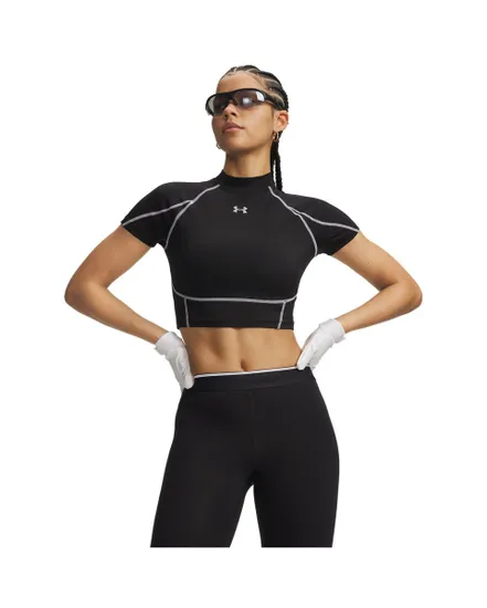 Haut Femme HEATGEAR ELITE CROP MCK SS Noir