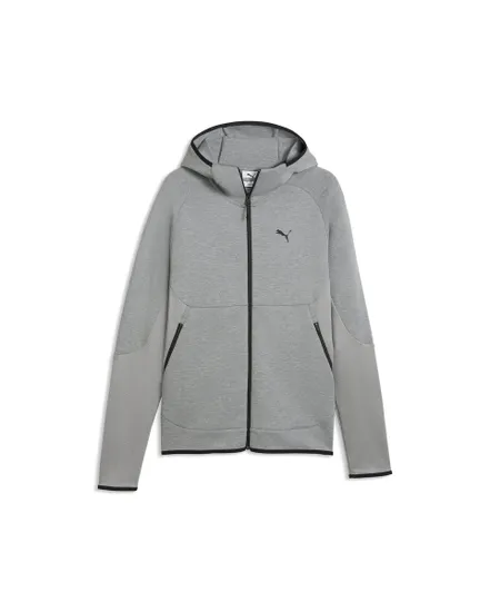 Veste zip Homme PUMATECH SLIM ELEVATED FULL-ZIP HOODIE DK Gris