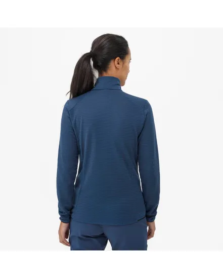 Polaire col zip Femme INTENSE FLEECE PO W Bleu