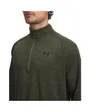Haut d'entrainement Homme UA TECH TEXTURED 1/2 ZIP Vert