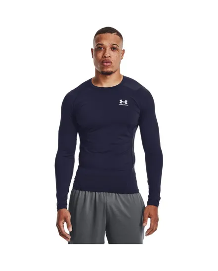 T-Shirt ML Homme UA HG ARMOUR COMP LS Bleu