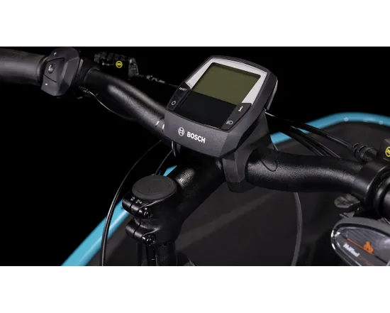 Vélo électrique cargo CARGO HYBRID 500 Bleu/Jaune Citron