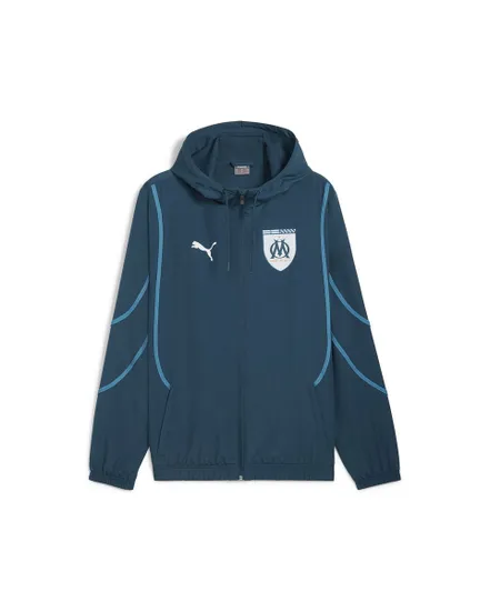 Veste de football Homme OM PREM WOV JKT Bleu