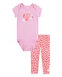 Ensemble body et legging Fille FLORAL BODYSUIT LEGGING SET Rose