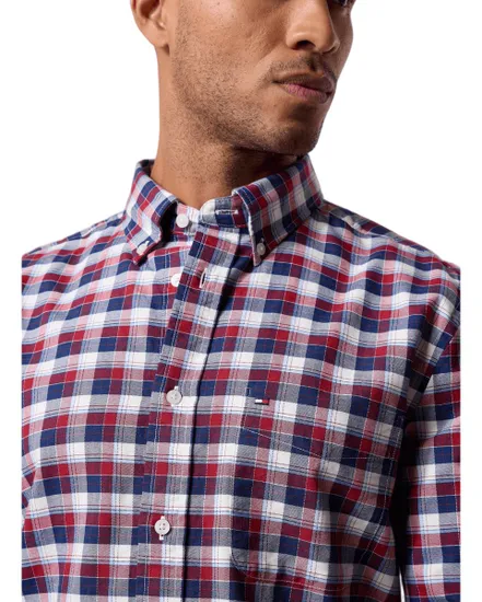 Chemise Homme HERITAGE OXFORD TARTAN RF SHIRT Rouge