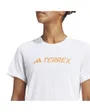 T-shirt Femme W MT LOG TECH T Blanc