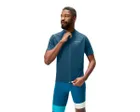Maillot manches courtes Homme LOOP ZIPPED Bleu