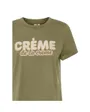 T-shirt col rond Femme VMAJILLA S/S O-NECK T-SHIRT JRS LCS GA Vert Olive