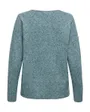 Pull en maille manches longues Femme ONLRICA LIFE L/S V-NECK PULLO KNT NOOS Vert