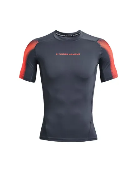 T-shirt manches courtes Homme UA HG ARMOUR NOVELTY SS Gris