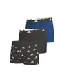 LOT DE 3 BOXERS Homme ACTIVE FLEX COTTON Noir et Bleu