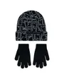 Coffret Enfant NIKE AOP BEANIE AND GLOVE SET Noir