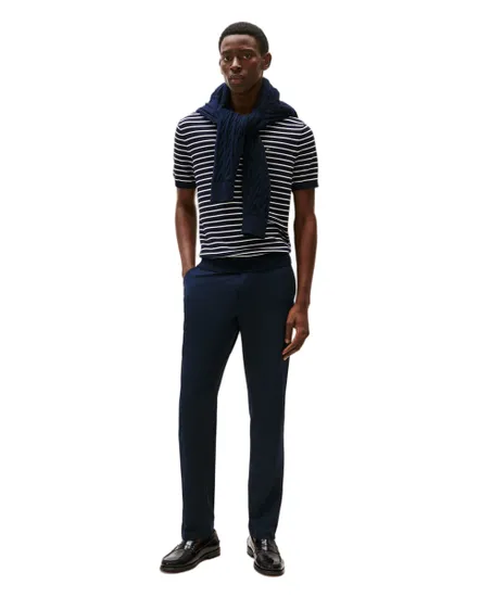 Pantalon chino Homme DENTON KNIT TECH CHINO Bleu Marine