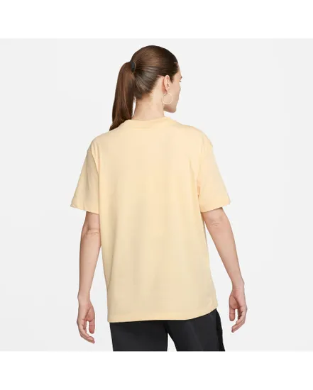 T-shirt manches courtes Femme W NSW TEE BF MS Beige