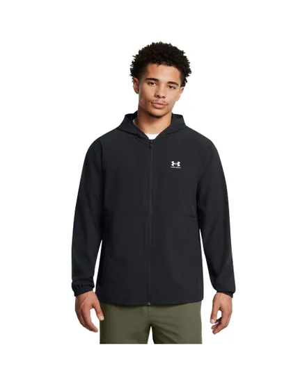 Veste zippée Homme UA VIBE WOVEN WINDBREAKER Noir