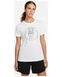 T-Shirt de basketball Femme W NK DF TEE SS SWSH FLY Blanc