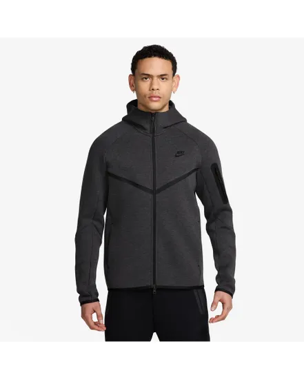 Sweat zip à capuche Homme M NK TCH FLC FZ WR HOODIE Noir