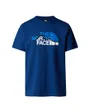 T-shirt Homme M S/S MOUNTAIN LINE TEE Bleu