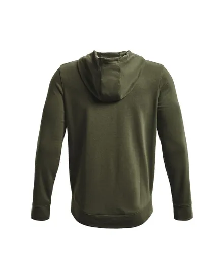 Sweat zippé à capuche Homme UA RIVAL TERRY LC FZ Vert