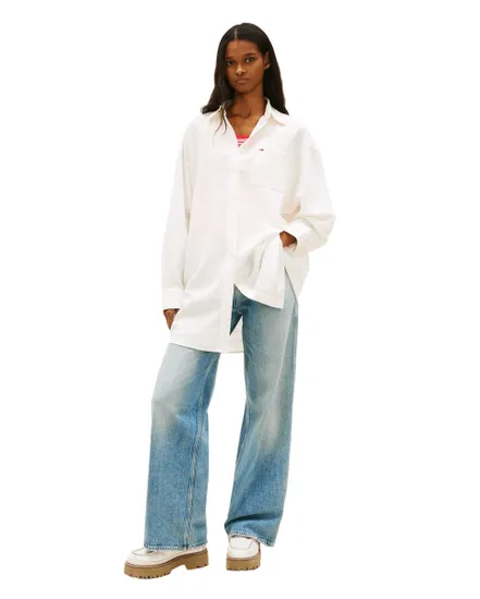 Robe Chemise Femme TJW Linen Shirt Dress Ext