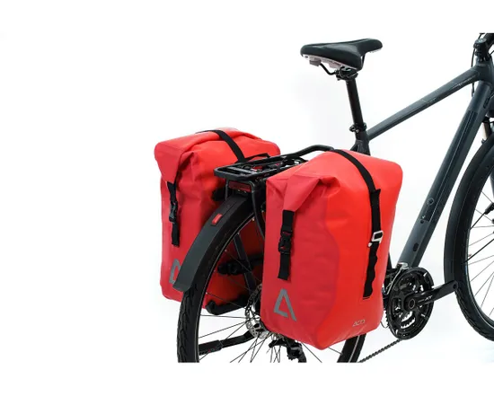 Sacoche arrière double PRO 20/2 SMLINK Rouge/Noir