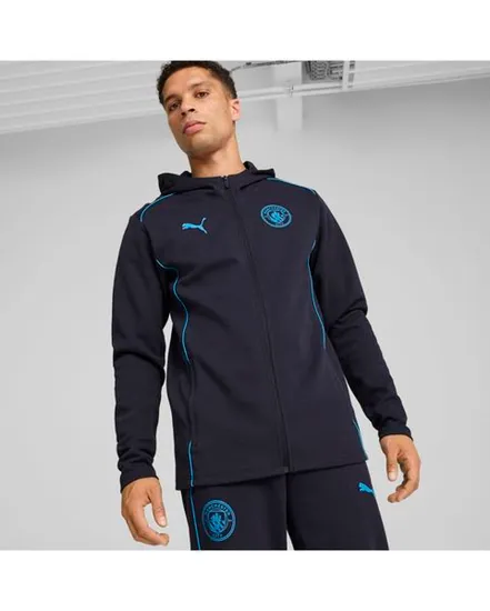 Veste à capuche Homme MCFC CAS HOOD JKT Bleu