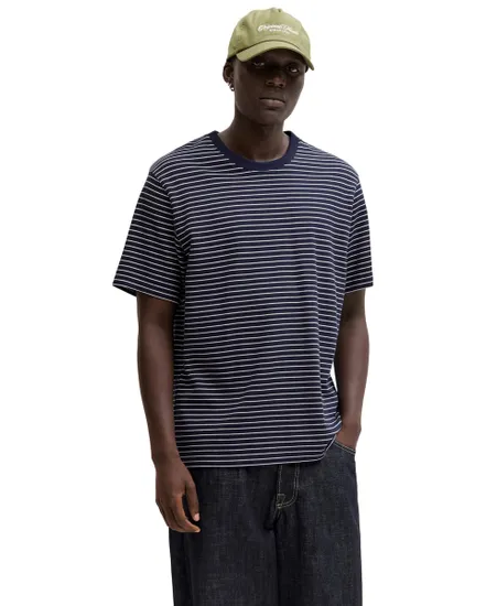 Tee-shirt Homme JJEdover Rayé Col Rond