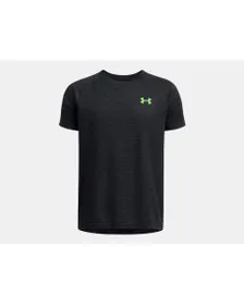 T-Shirt Enfant UA TECH TEXTURED SS Noir