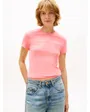 T-shirt Femme TJW SLIM LINEAR TEE EXT Rose