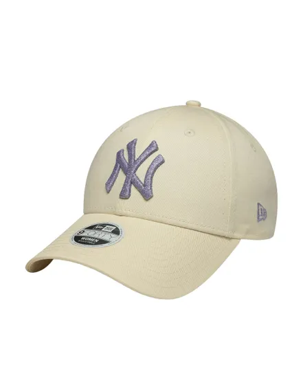 Casquette Femme Yankees Métallique Beige