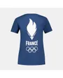 TEE-SHIRT VILLAGE FEMME EQUIPE DE FRANCE OLYMPIQUE Bleu