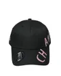 Casquette Homme Chabrand Noir Logo Rose