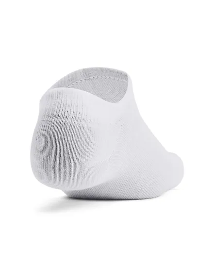 Socquettes Unisexe UA ESSENTIAL NO SHOW 6PK Blanc