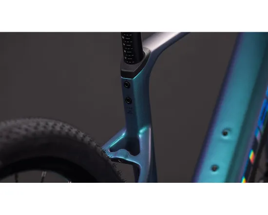 Vélo trekking électrique NULANE HYBRID C:62 SLX 400X Bleu Polaire