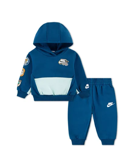 Ensemble de survetement Bébé NKN PO JOGGER FLEECE SET Bleu